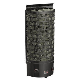 Электрическая печь SAWO ARIES ARI3-75NB-WL-BL-P-C напольная пристенная, с пультом, 7,5 кВт, черная